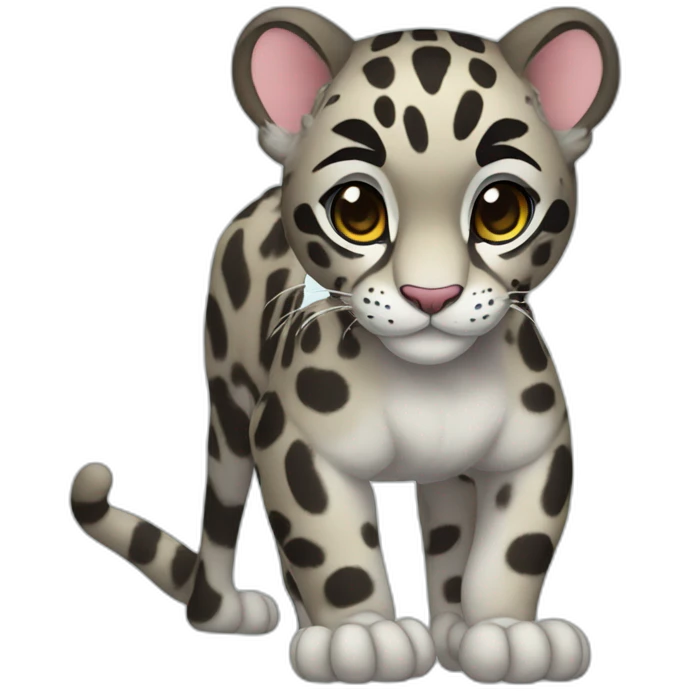 Clouded Leopard Full Body emoji