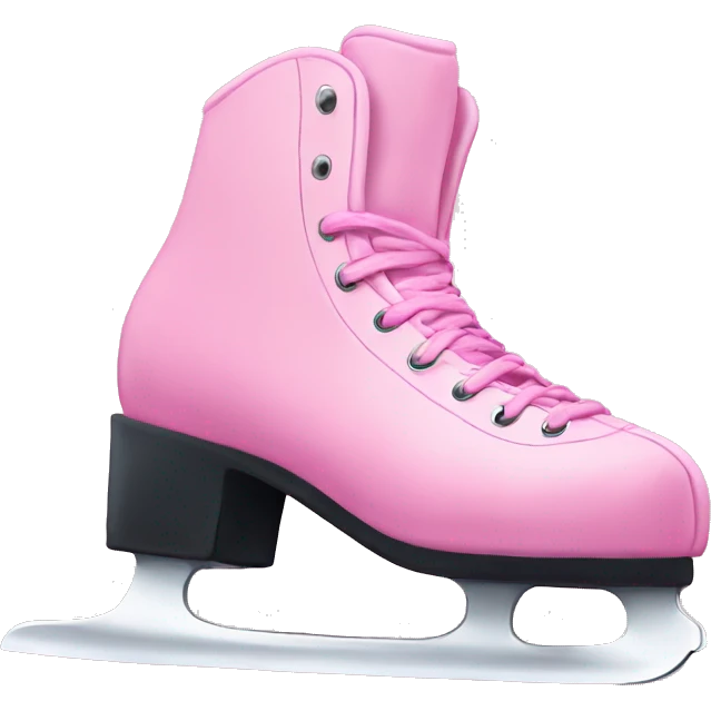 Ice skates pink emoji