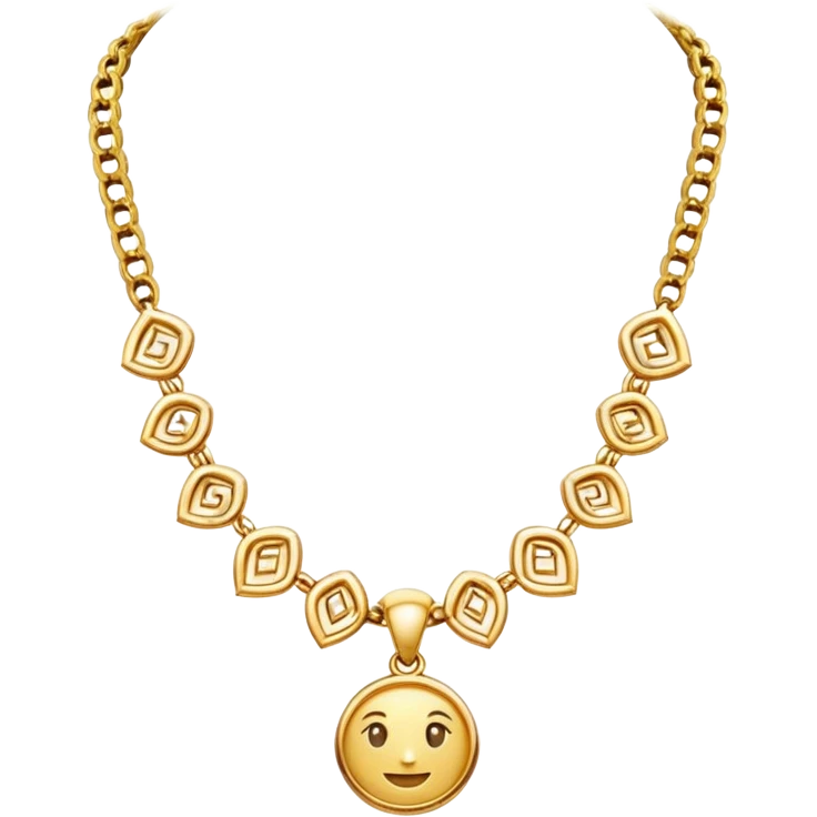 gold necklace emoji