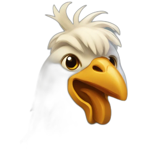 chat sur poule emoji