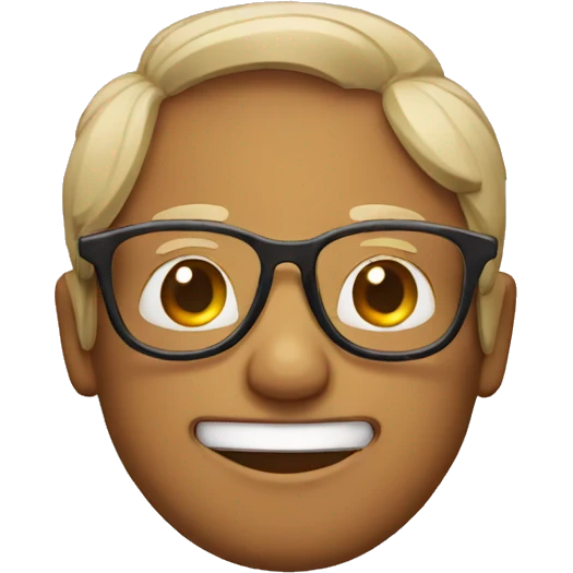 Emoji with glasses emoji