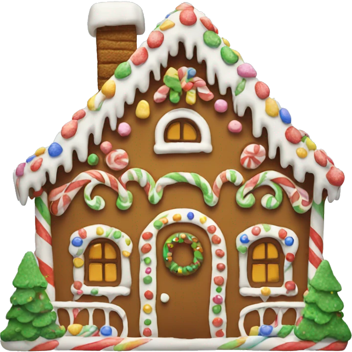 gingerbread house emoji