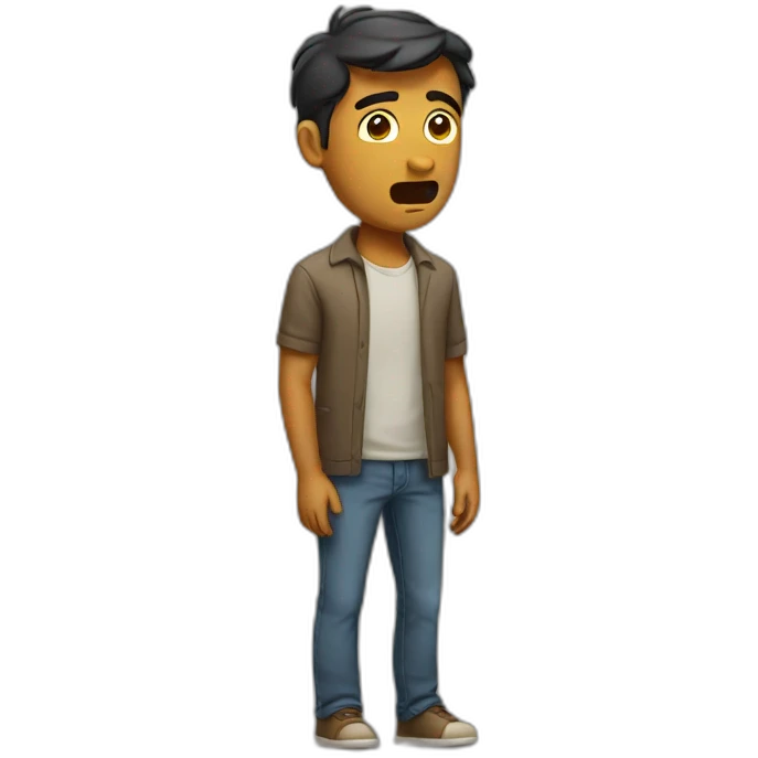 confused man emoji