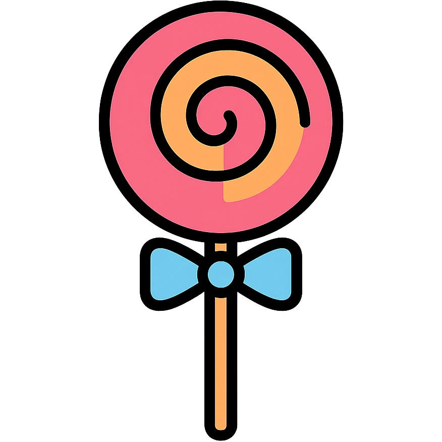 lollipop, color outline icon style emoji