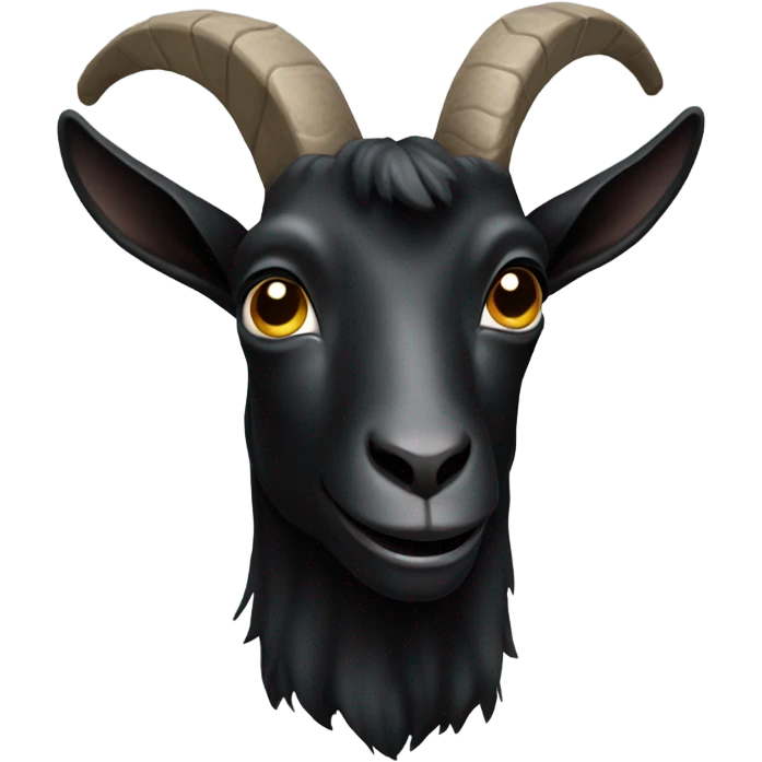 Black goat  emoji