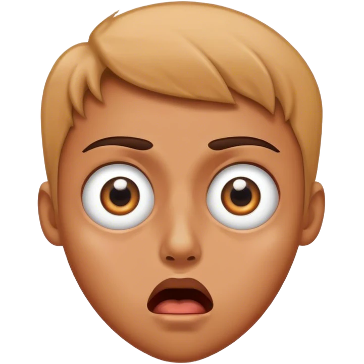 shocked with eye roll emoji