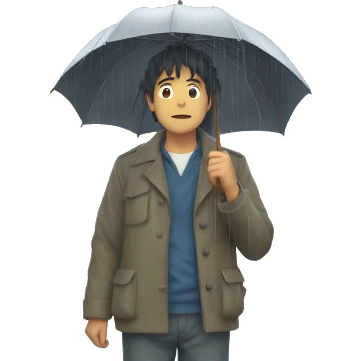 ghibli studio rain emoji