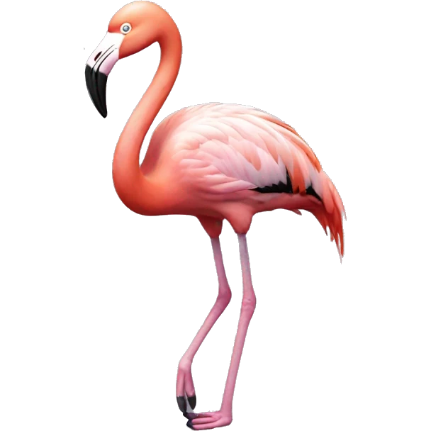 flamingo showing ok emoji