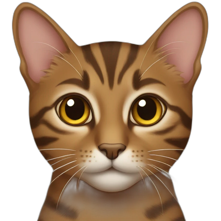 Brown tabby cat emoji