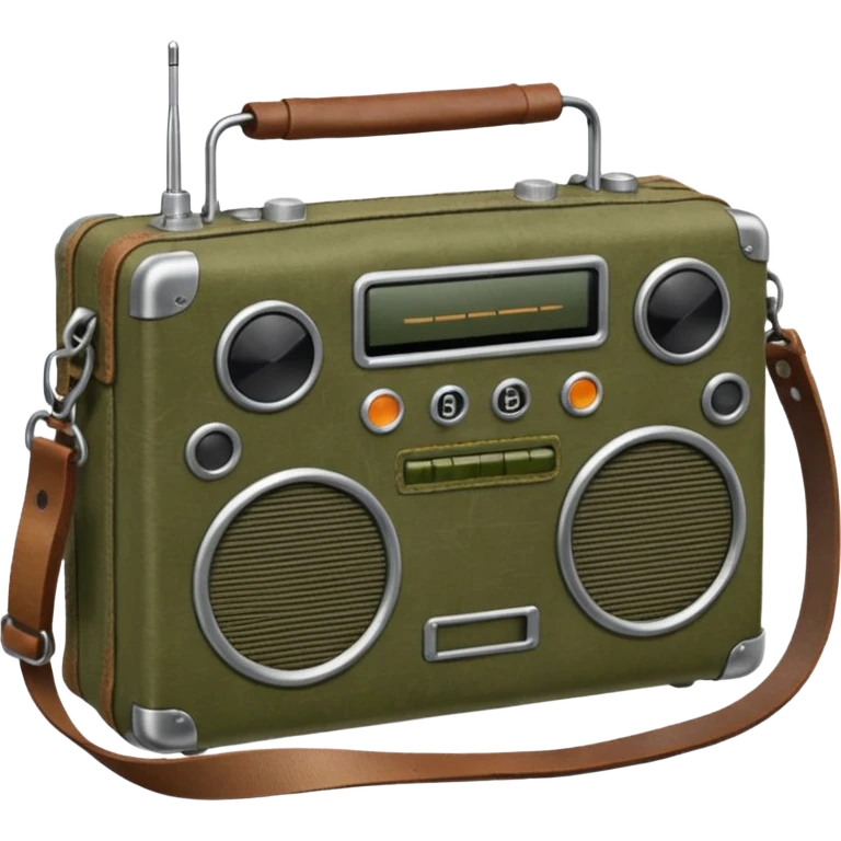 Military portable radio in cover emoji
