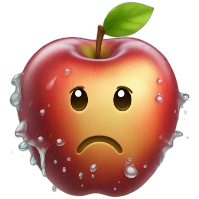 Wet Apple emoji