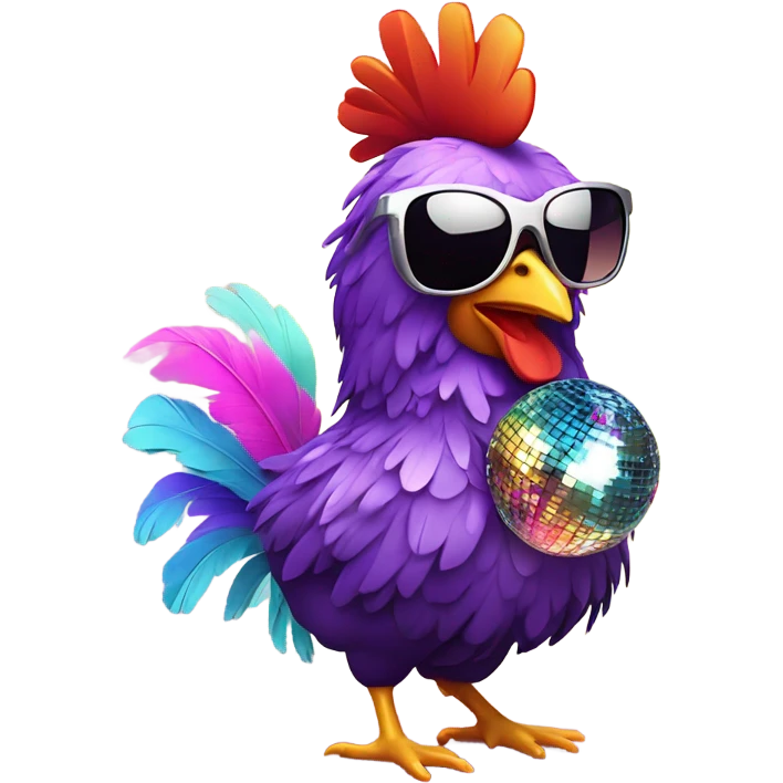 Disco chicken  emoji