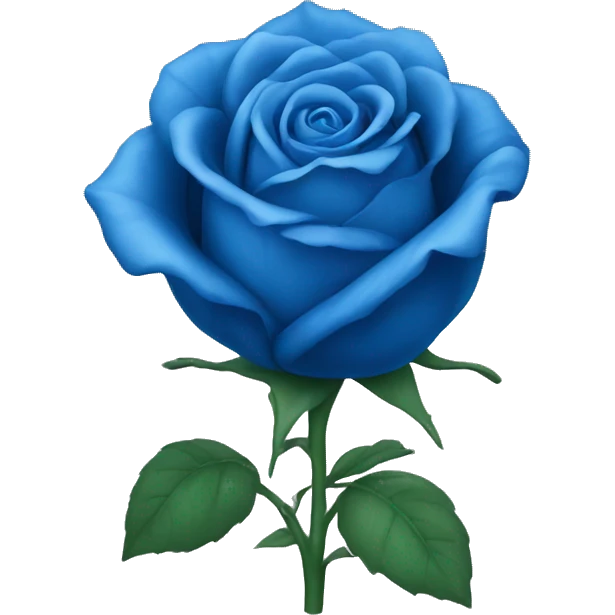 Blue rose emoji