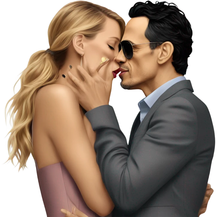 Marc anthony kissing Blake lively emoji