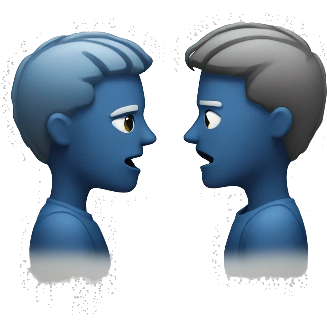two people arguing emoji