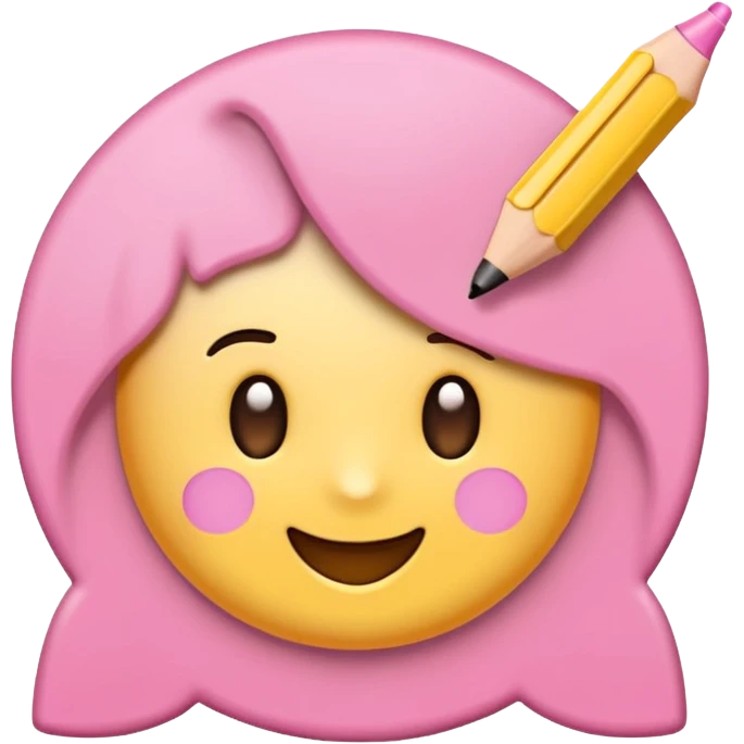 Coloring book with simple line drawings, slightly colored with marker strokes, felt-tip marker beside it, clean flat style, soft colors, emoji-style. emoji