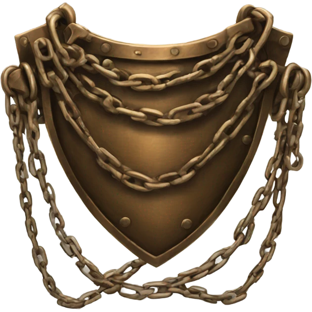 chestplate made of chains bronze emoji