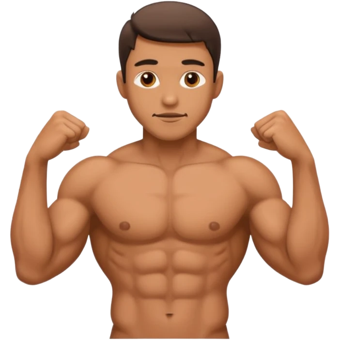 Naked man with penis emoji