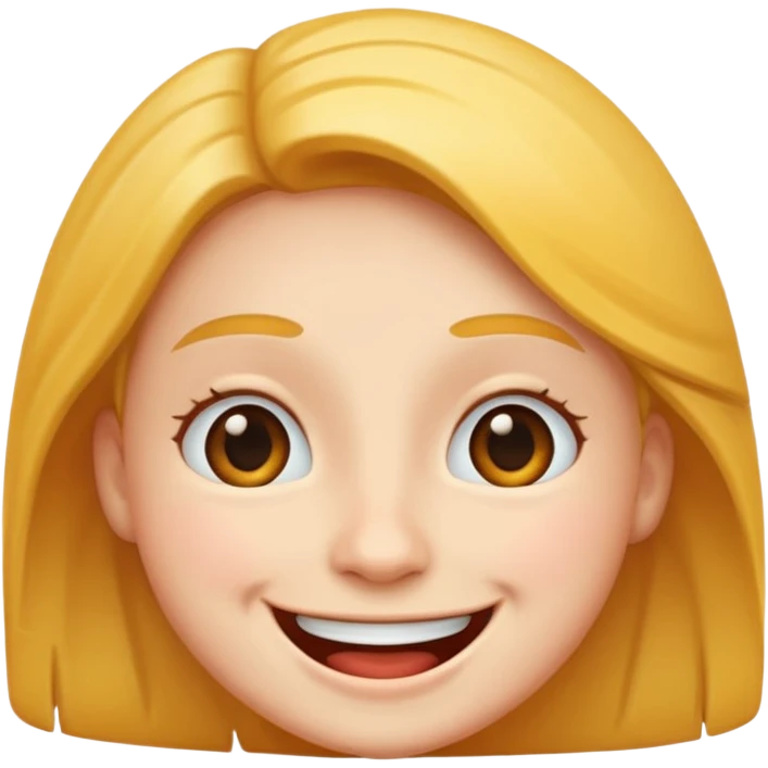 a laughing face emoji