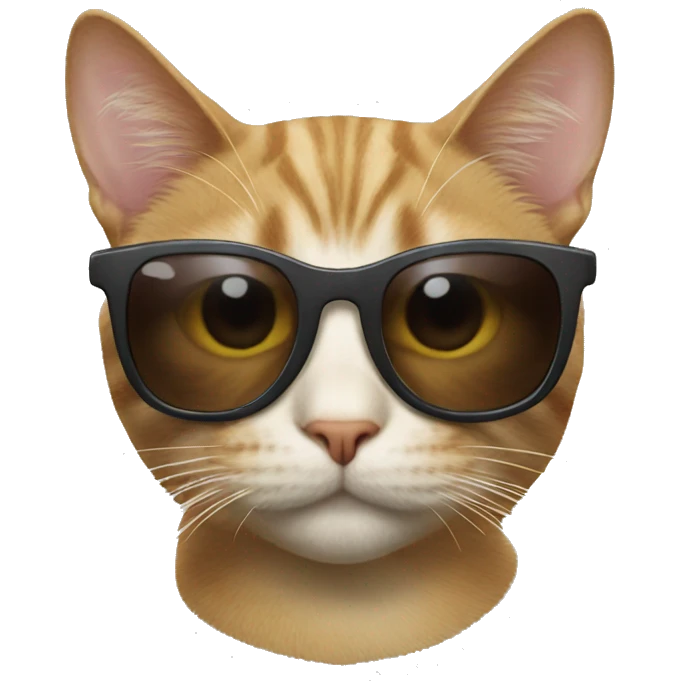 Cat with sunglasses emoji