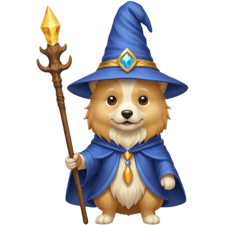 Dog wizard emoji