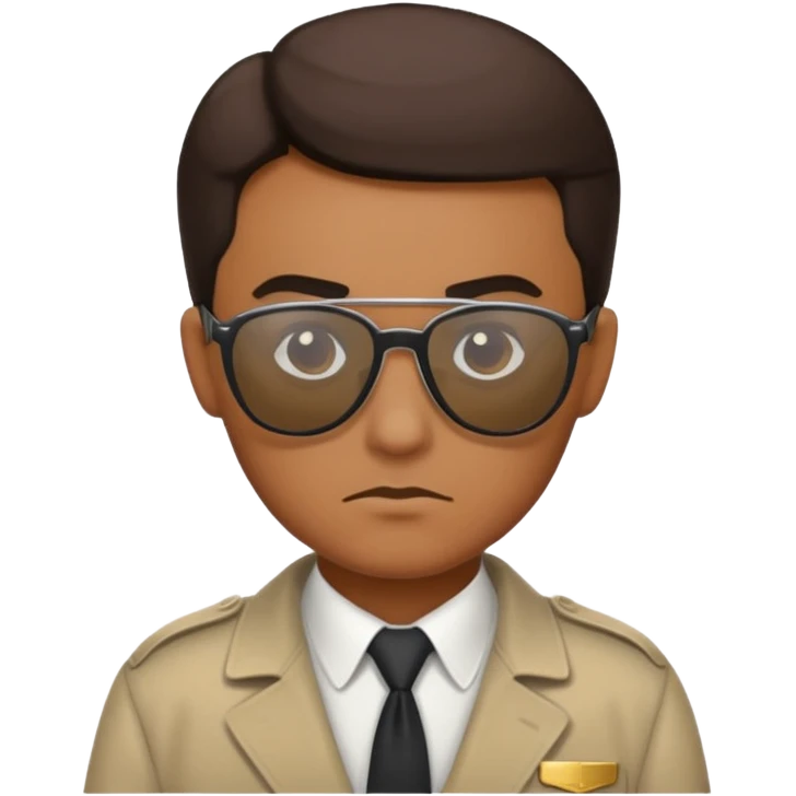 Sunglasses-wearing detective emoji
