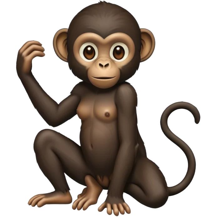 Black monkey emoji