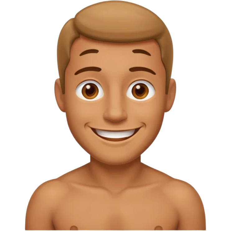 Fat naked tan man emoji emoji