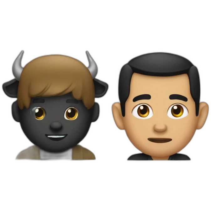 jokowi-and-black-bull emoji
