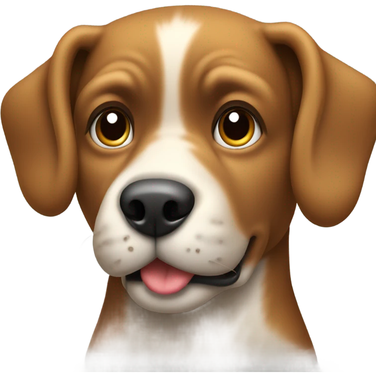 Dog pooping emoji