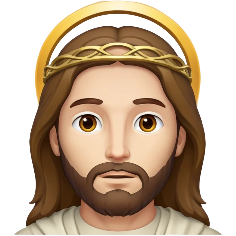 Jesus with halo emoji