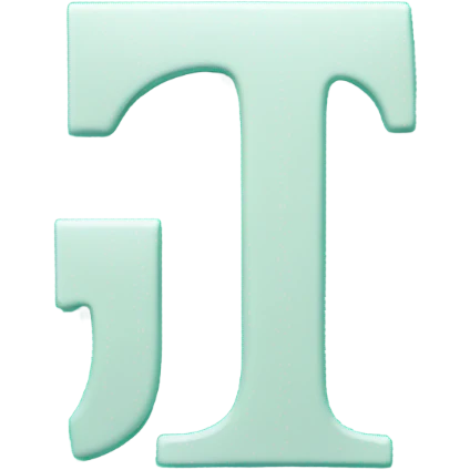 turquoise letter emoji