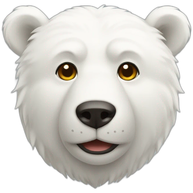 Ours blanc emoji