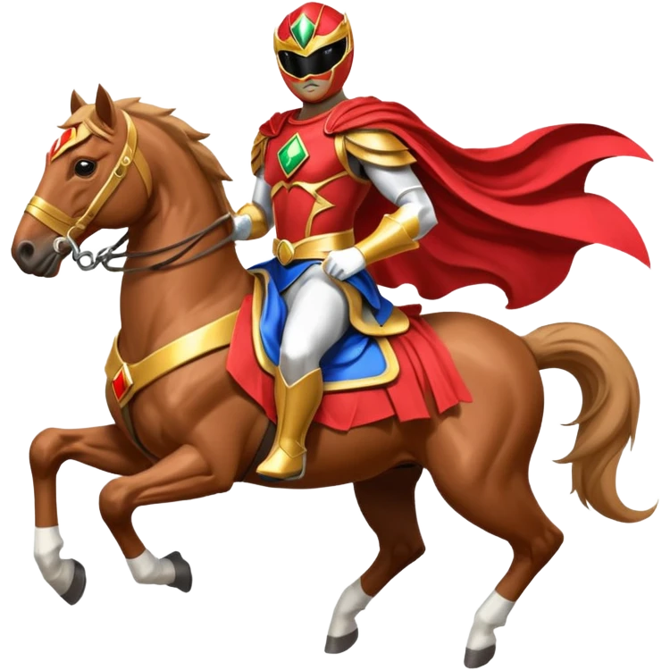 Power ranger riding horse emoji