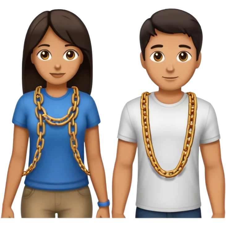 couple connected by a chain emoji