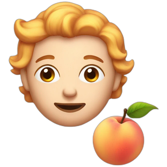 lazy peach emoji