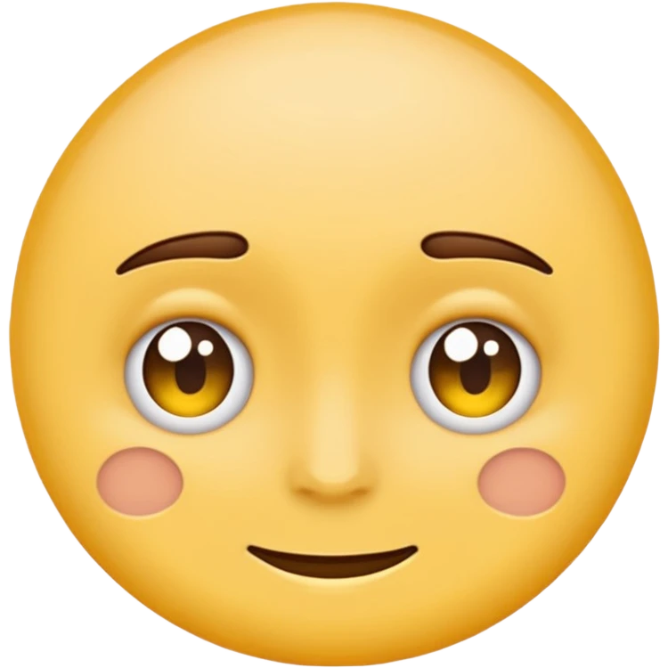 two emojis overlapping not smiling- no red cheeks emoji
