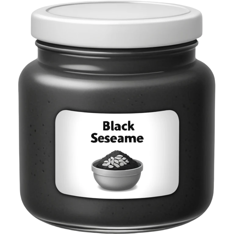 black sesame paste in a jar emoji
