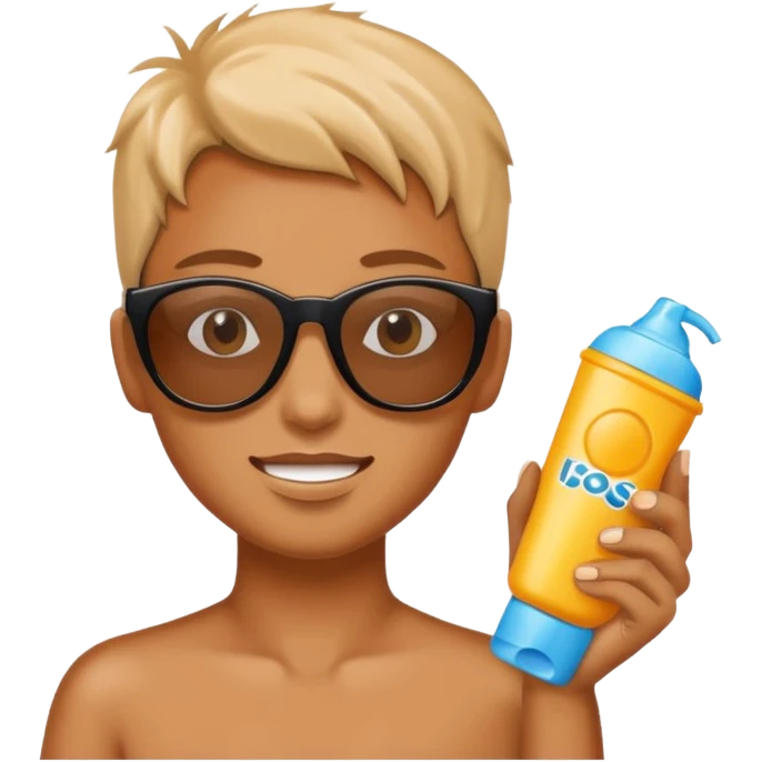 
Sun with suncream and sunglasses emoji