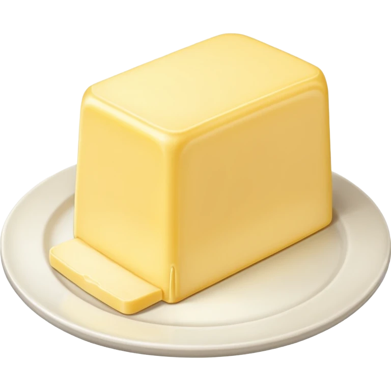 Big Butter on the white plate  emoji