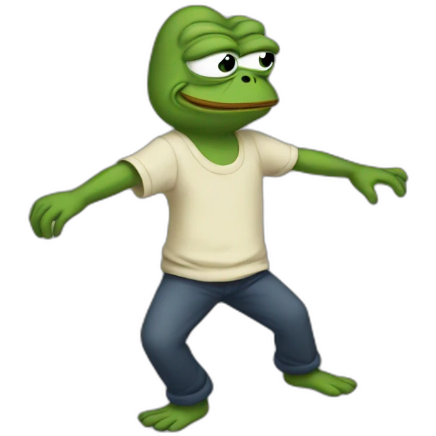 sad Pepe dancing emoji