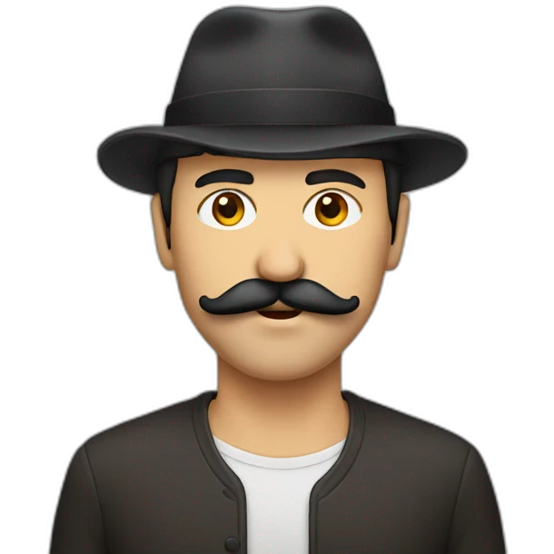 Turkish guy with mustache emoji