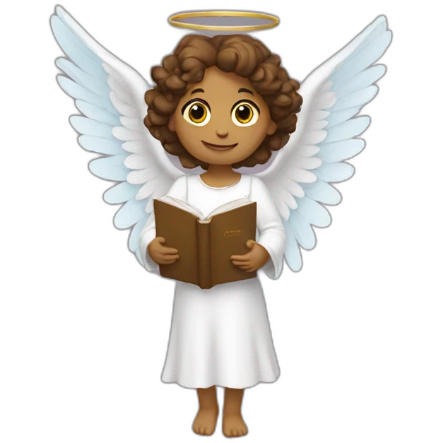 angel with book emoji