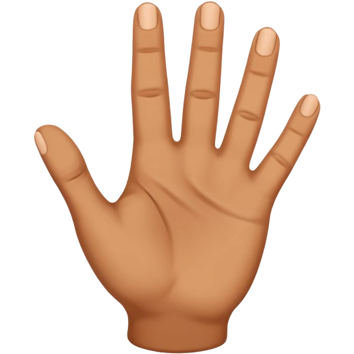 Hand touching at angle emoji