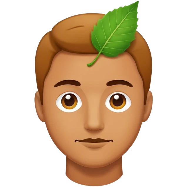man with leaf emoji