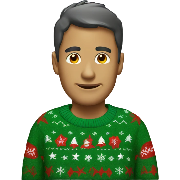 ugly christmas sweater emoji