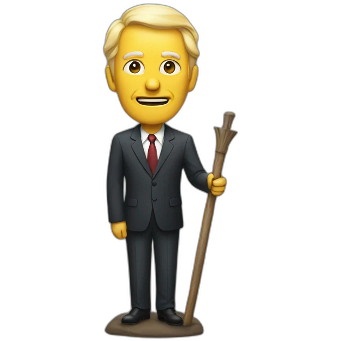 Politician at the stake emoji