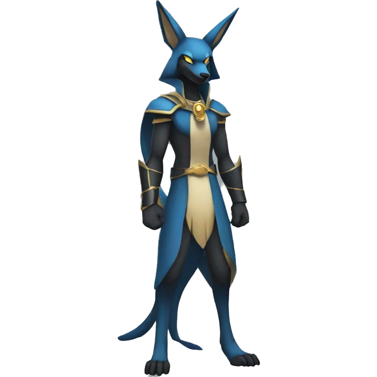 Lucario-Anubis full body emoji