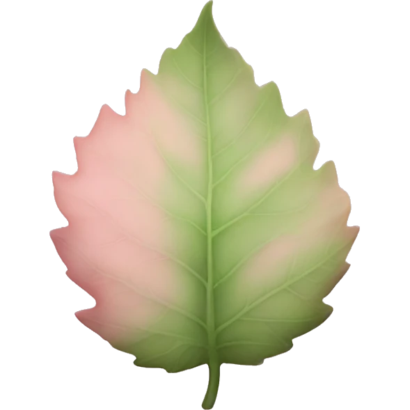 autumn light pink leaf emoji