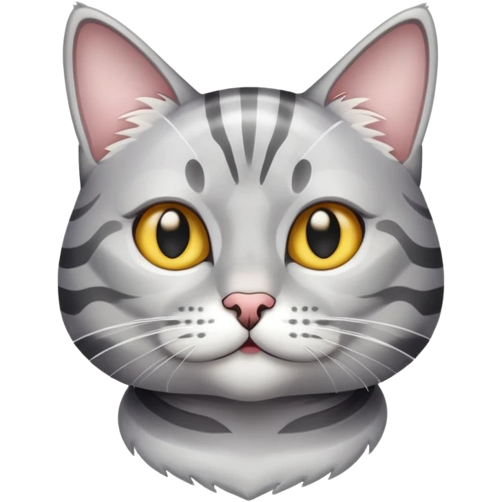 Silver tabby cat  emoji